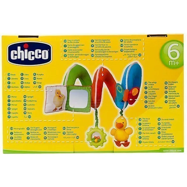 Игрушка-подвеска Chicco Чико Утёнок для прогулочной коляски фото 3