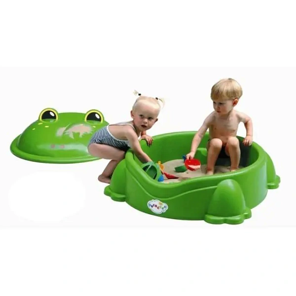 713 Детская песочница с крышкой Paradiso Лягушка 92х84х38h фото 1
