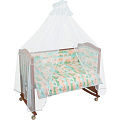 Комплект постели в кроватку Тайна Снов Топтыжки, 7 предметов (Салатовый 767-3
						
					) — Фото
