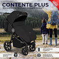 Детская прогулочная коляска Sweet Baby Contente Plus (Black
						
					) — Фото