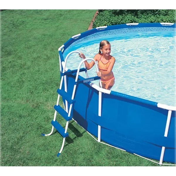 Каркасный семейный бассейн Intex Интекс круглый с лестницей и насосом-фильтром c54942, c56942, c28234, c56952, c57954, c54938, c54948 фото 9