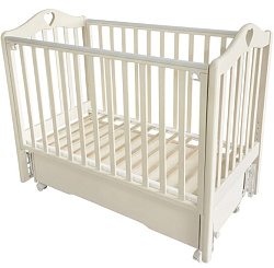 Детская кроватка Антел Дарина-2, универсальный маятник/колеса/ящик