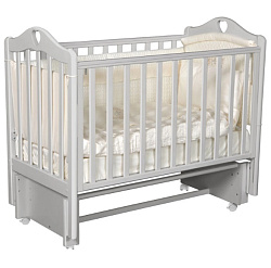 Детская кроватка Антел Дарина-1, универсальный маятник/колеса