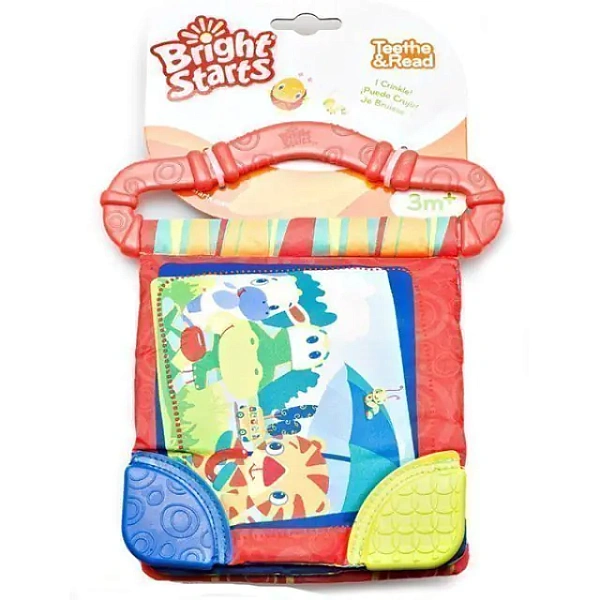 Развивающая книжка с прорезывателем Bright Starts Брайт Стартс Весёлые Зверюшки 8475 в ассортименте фото 1
