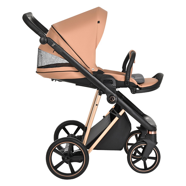 Детская коляска Roan Sol Lux 2 в 1 на золотой раме фото 8