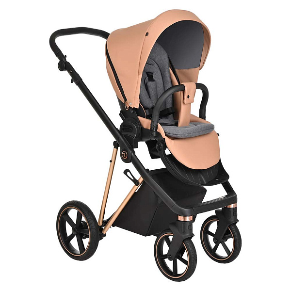 Детская коляска Roan Sol Lux 2 в 1 на золотой раме фото 6