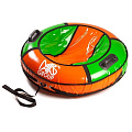 Санки надувные Mars Тюбинг Сайма  D90 см (Зелено-Оранжевый) — Фото