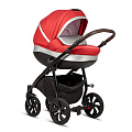Детская коляска Tutis Nanni 3 в 1 (893028 Алый + Кожа серебро
						
					) — Фото