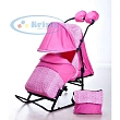 Санки коляска на колесиках Kristy Luxe Comfor - Фото
