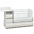 Детская кроватка-трансформер Островок Уюта Дива (Белый-белый
						
					) — Фото