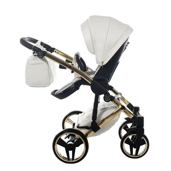 Детская коляска Junama Diamond Individual V2 3 в 1 на золотой раме фото 9