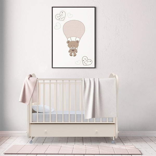 Детская кроватка Nuovita Stanzione Cute Bear Swing, поперечный маятник фото 2