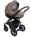 Детская коляска Tutis Nanni 3 в 1 (893341 Серо-коричневый + Кожа мокко
						
					) — Фото