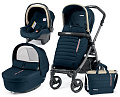 Детская коляска Peg-Perego Book Plus Completo 3 в 1, шасси Jet (Breeze Blue
						
					) — Фото