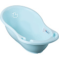 Детская ванночка Tega Baby Уточка, со сливом, 102 см (Light Blue - Голубой
						
					) — Фото
