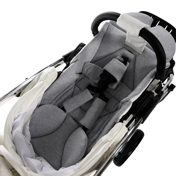 Детская коляска Junama Diamond Individual V2 3 в 1 на серебряной раме фото 19