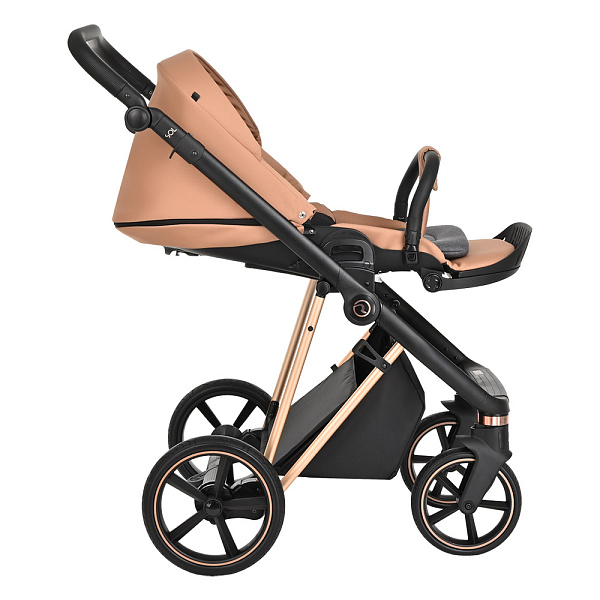 Детская коляска Roan Sol Lux 2 в 1 на золотой раме фото 9
