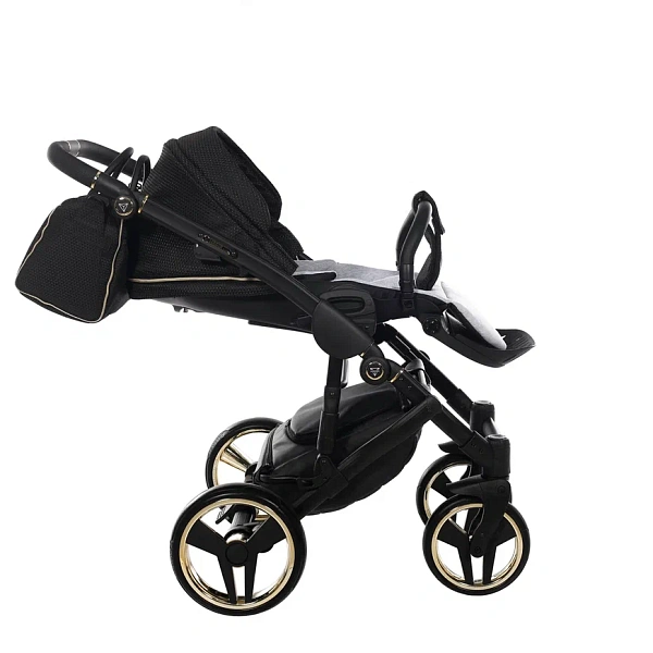 Детская коляска Junama Diamond Mirror Satin V2 2 в 1 на черной раме фото 15