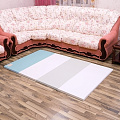 Детский игровой складывающийся коврик AlzipMat Silion Mat G SM-200G (Eco Duo Sky - Blue
						
					) — Фото
