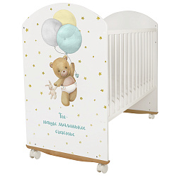 Детская кроватка Indigo My Sleepy, колесо/качалка