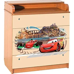 Пеленальный комод Disney КДП Молния Маккуин и Гонки 80 x 90