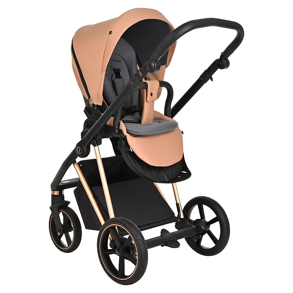 Детская коляска Roan Sol Lux 2 в 1 на золотой раме фото 7