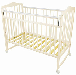 Детская кроватка Indigo Милана New+, колесо/качалка