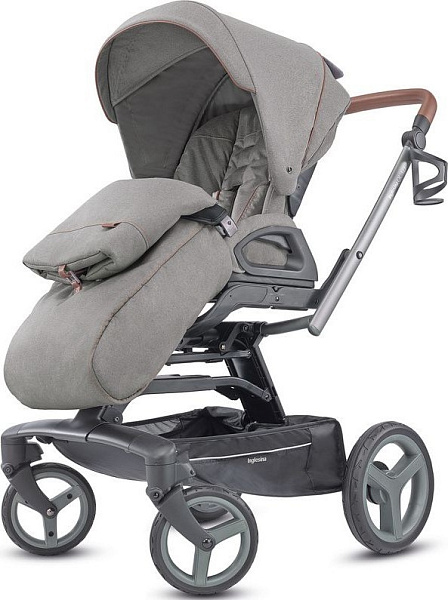 Детская коляска Inglesina Quad System 2 в 1 на шасси Quad Titanium Black Cognac фото 4