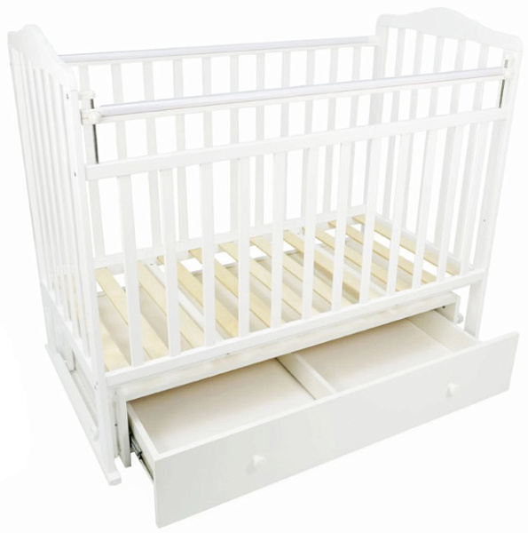 Детская кроватка Indigo Милана New+, маятник/ящик фото 1