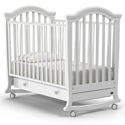 Детская кроватка Nuovita Perla dondolo, колесо + качалка
