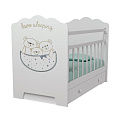 Детская кроватка ВДК Love Sleeping, маятник/ящик (Белый
						
					) — Фото