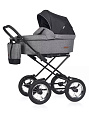 Детская коляска Riko Basic Bella Lux Classic 2 в 1 (01 темно-серый
						
					) — Фото