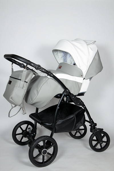 Детская коляска Jaxee Rosa 3 в 1, 100% эко кожа фото 3