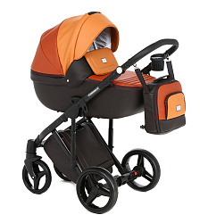 Детская коляска Adamex Luciano Deluxe 3 в 1, эко-кожа