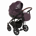 Детская коляска Tutis Nanni 3 в 1 (893097 Тёмно-фиолетовый (100% эко-кожа)
						
					) — Фото