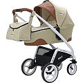 Детская коляска Rant Wave 2 в 1, ткань+эко-кожа (Beige
						
					) — Фото