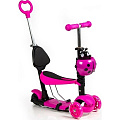 Детский трехколесный самокат-коляска VipLex ST-M08 (Pink) — Фото