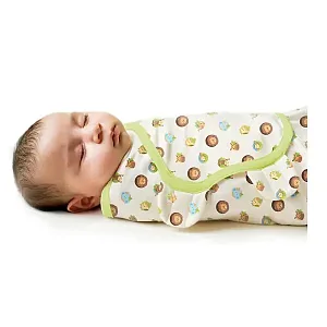 71490 Конверт для пеленания из хлопка на липучке Summer Infant SwaddleMe  размер s/m Джунгли