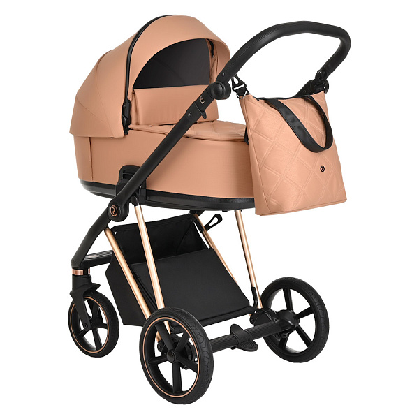 Детская коляска Roan Sol Lux 2 в 1 на золотой раме фото 1