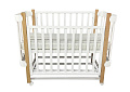 Детская кроватка Антел Solnyshko 2 (Белый/Бук
						
					) — Фото