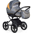 Детская коляска Indigo 18 Special Plus 14" 2 в 1, ткань + эко-кожа - Фото