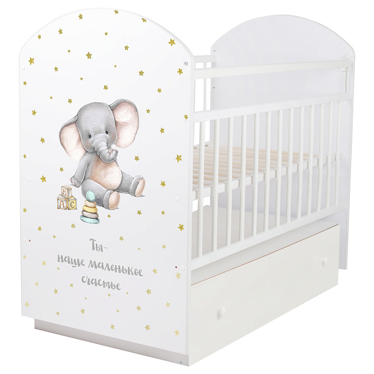 Детская кроватка Indigo My Sleepy, маятник/ящик