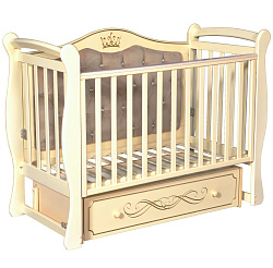 Детская кроватка Кедр Olivia 1, универсальный маятник/мягкая стенка