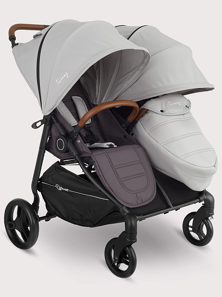Детская прогулочная коляска для двойни Rant Twinny фото 4