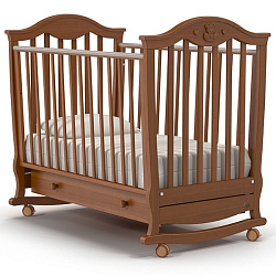 Детская кроватка Nuovita Sorriso dondolo, колесо + качалка