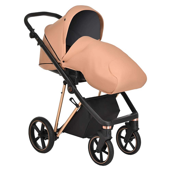 Детская коляска Roan Sol Lux 2 в 1 на золотой раме фото 5