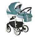 Детская коляска Indigo INDIGO 2021 2 в 1, ткань+экокожа (08 малахит
						
					) — Фото