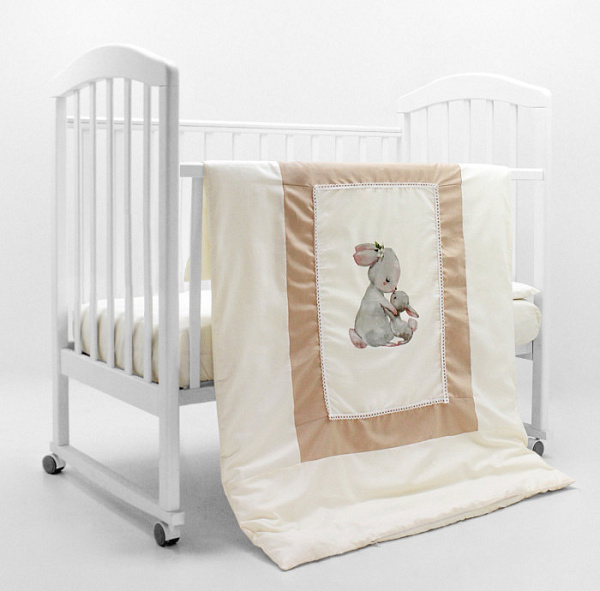 Комплект постельного белья Топотушки Зайка Акварель, 3 предмета фото 3