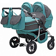 Детская коляска для двойни Teddy (BartPlast) Fenix Duo 2 в 1 - Фото