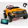 Электромобиль джип-внедорожник RT Broon Henes полноприв. со встроен. планшетом Android 24V арт. Т870 (оранжевый) — Фото